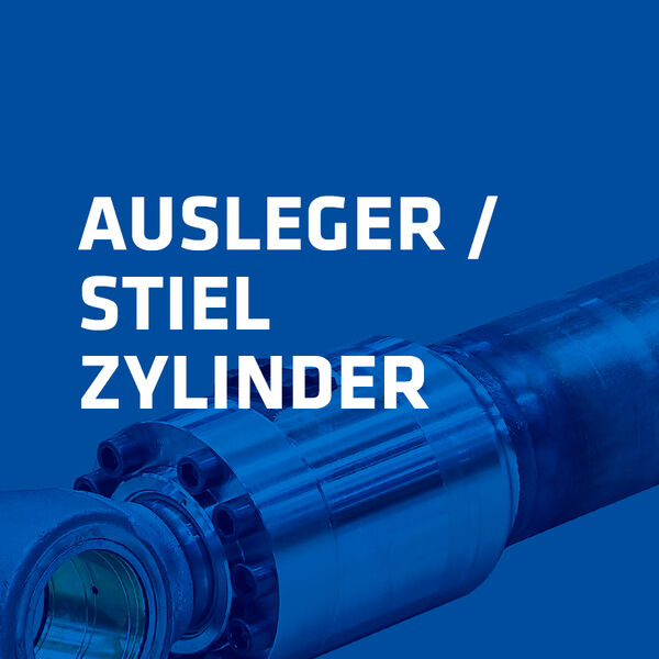 Hydraulische Stielzylinder und Auslegerzylinder von Hengstler für Umschlagbagger und Bagger
